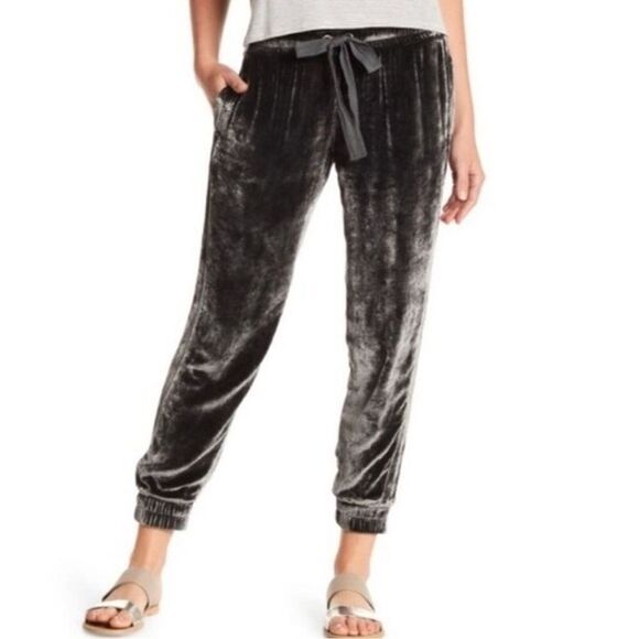 Bella Dahl Velvet Joggers - NAVY - Picture 4 of 4